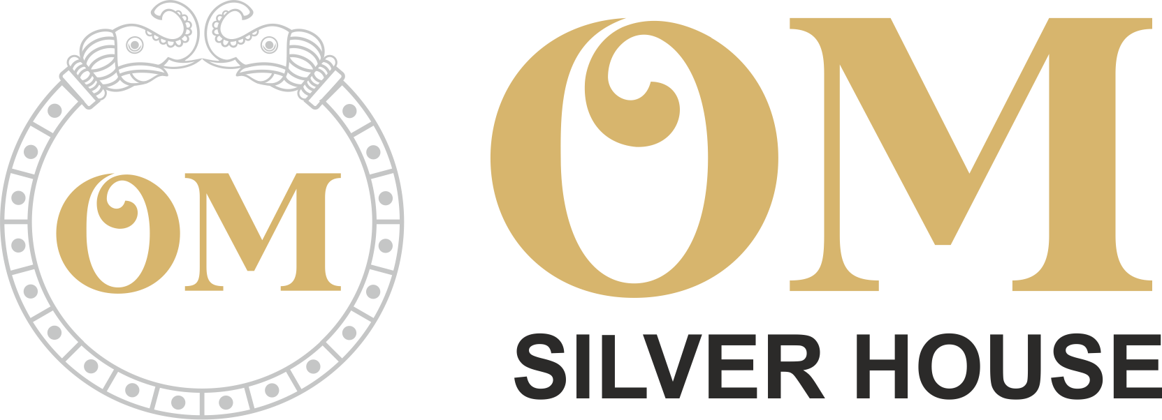 Om Silver Logo